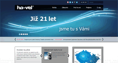 Desktop Screenshot of ha-vel.cz