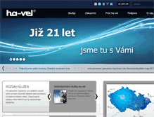 Tablet Screenshot of ha-vel.cz